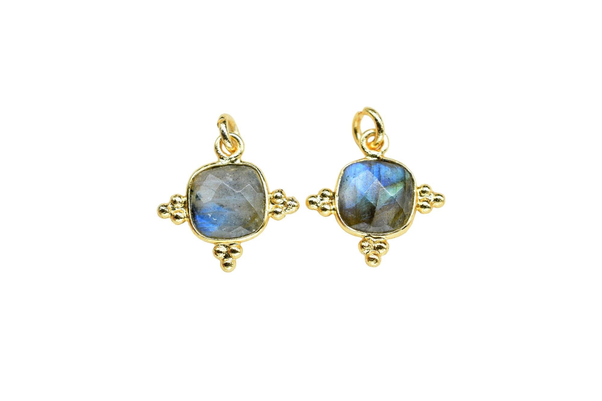 Pendentif Carré Vintage (10-21) - Bijou Fantaisie Occasion