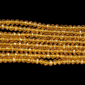 Citrine Quartz Faceted Beads/Loose Gesmstone Beads/Yellow Beads/Jewelry Making Beads/Rondelle Beads Citrine quartz Beads Strand/Beds Faceted image 6
