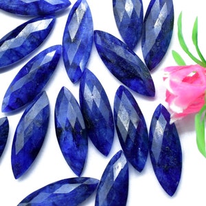 Blue Sapphire Long Drop 10x30mm Briolettes, Sapphire Drops, Tear Drop Briolettes, Sapphire Briolette,Sapphire Jewelry Beads,Jewelry Supplies