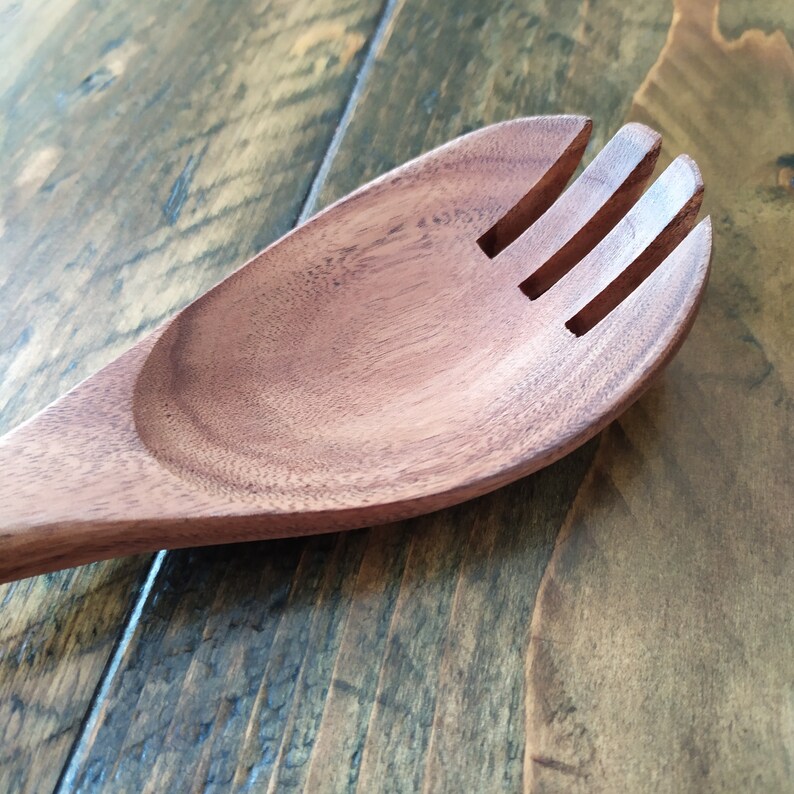 Teak Wood Kitchen Utensil Set X 6 Eco Friendly High Quality Etsy