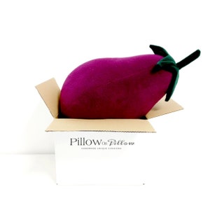 Giant 2024 eggplant plush