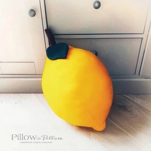 Big LEMON pillow,3D pillow,fruit pillow,giant lemon,fruit cushion,giant fruit,3D cushion,toy cushion,farm cushion,voluminous huge fruits