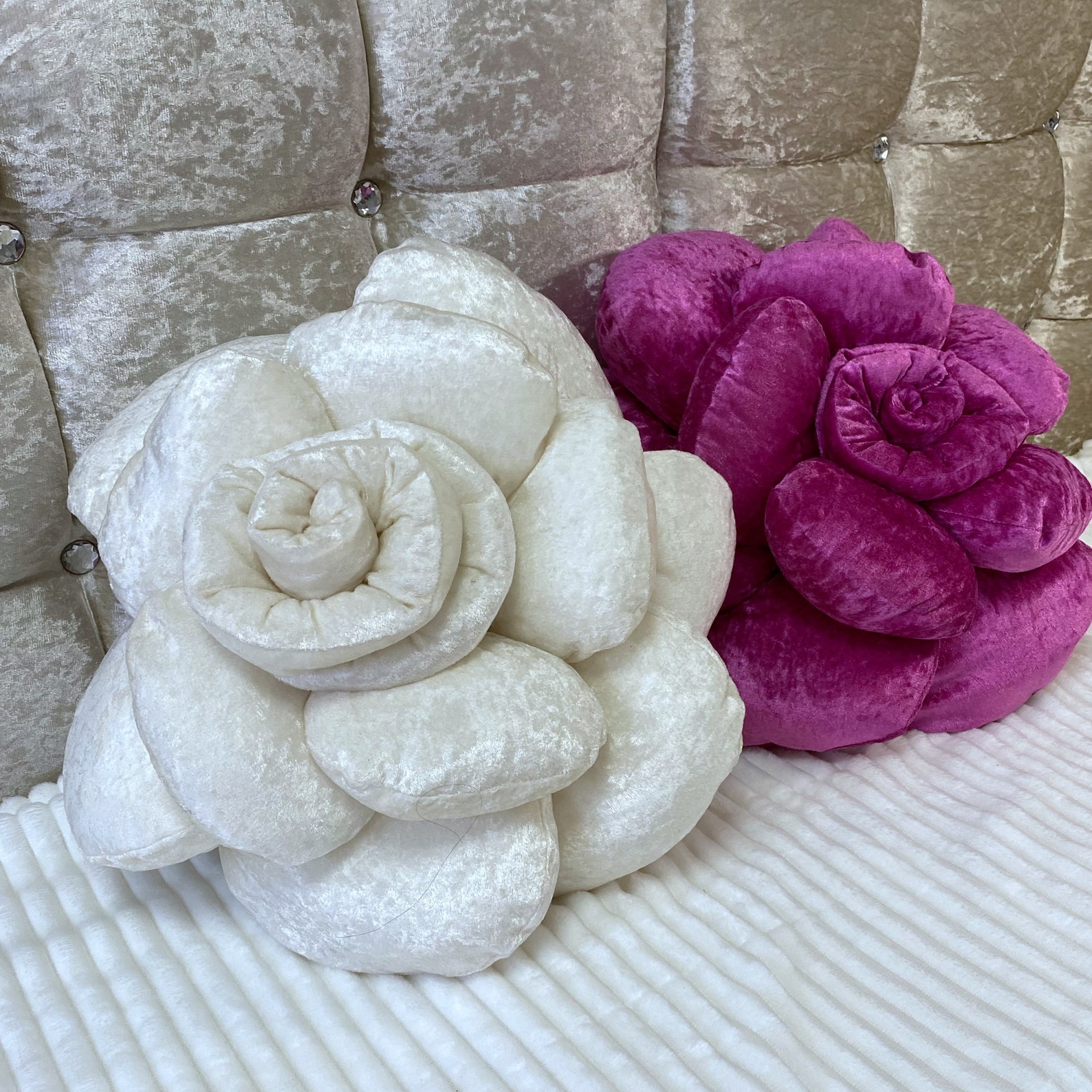 Velvet flower pillow giant rose cushion 3d rose pillow Etsy