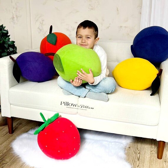 Fruit Cushion Lime giant Lime big Fruit Cushion lime Pillow toy Fruit Cushion voluminous Huge Fruits garden Decorations gift for Children Etsy UK