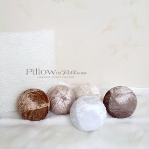 Cushion ball,soft round pillows,velvet ball,sofa decor,perfect gift,natural colors,soft balls for children,bed decor