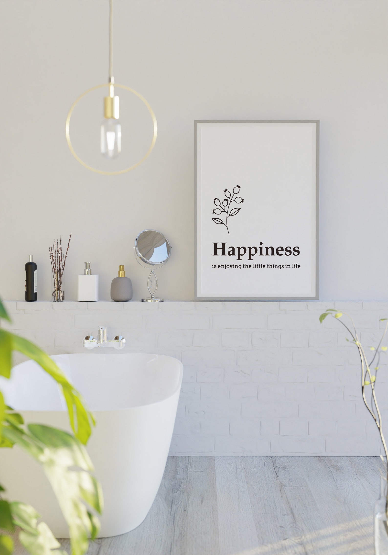 Bathroom Printable Wall Art Minimalist Poster Phrases Wall Etsy