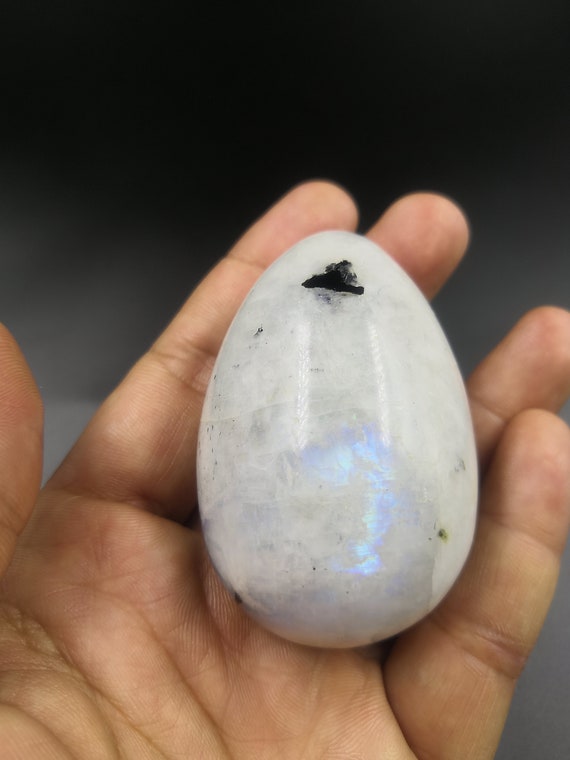 Rainbow Moonstone Eggs Crystal Egg Yoni Egg Reiki Egg Etsy