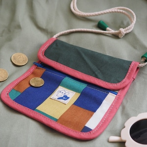 Bolso bandolera para el cuello, bolso de hombro para niños