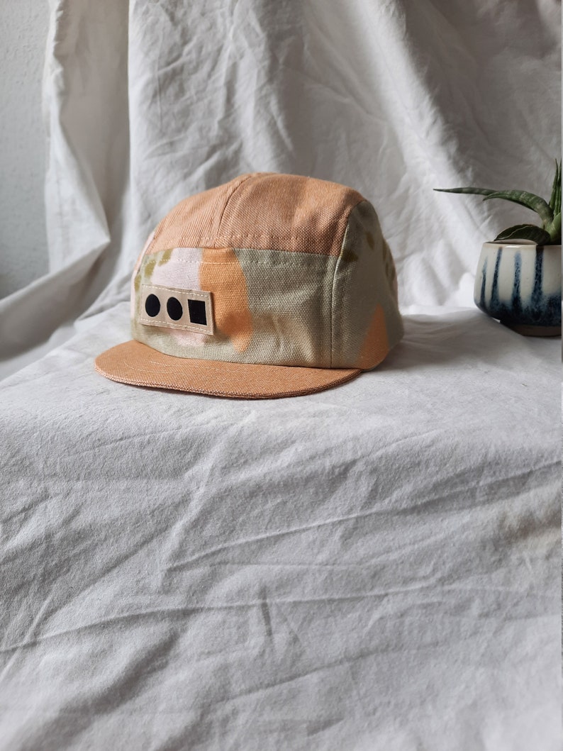 5 panel cap Pistacio Summer Cap Children Adults Cotton image 5