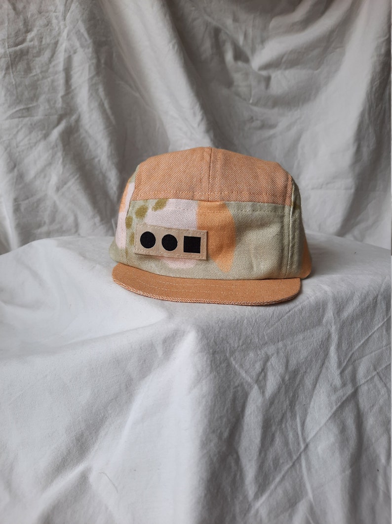 5 panel cap Pistacio Summer Cap Children Adults Cotton image 2