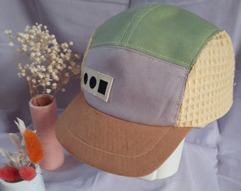 5 Panel Cap "Field" | summer cap hat | unisex Kids Adult | Cotton
