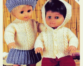 Teddy Premature Baby / Dolls clothing knitting pattern