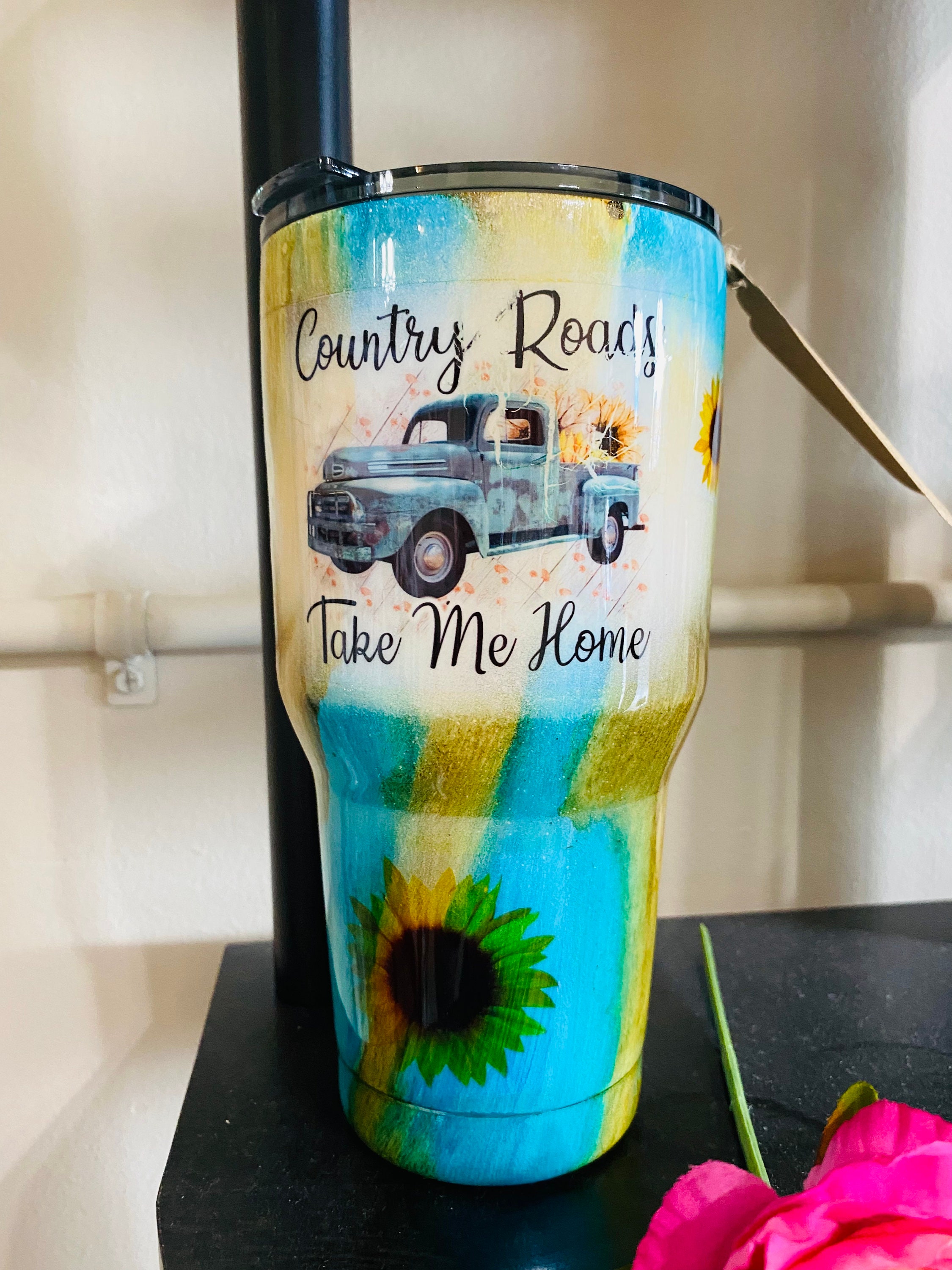 Country Roads Tumbler Etsy