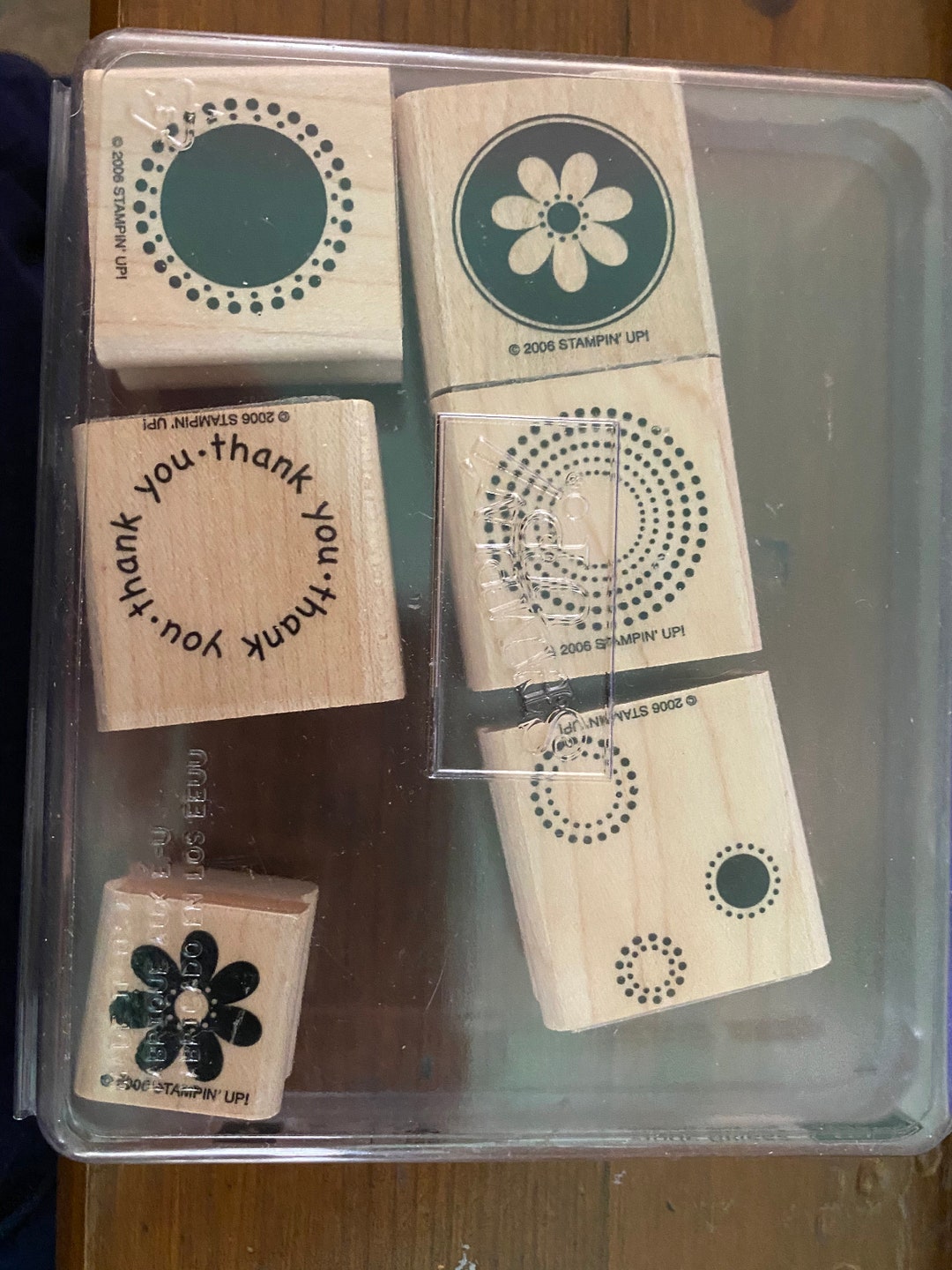 Stampin' up Rubber Stamp Wood Block Set SEEING SPOTS - Etsy