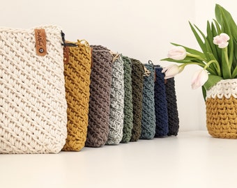 Crochet cell phone bag, crossbody bag, handbag, different sizes, shoulder bag, macrame, crochet, desired color