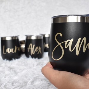 Customizable Wine Tumbler Set – Handcrafted by Hugo