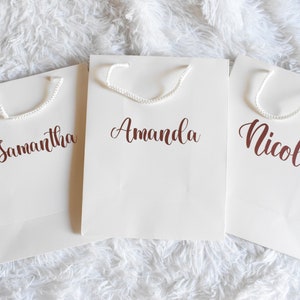 Personalized Euro Tote Gift Bag, Custom Euro Style Gift Bag, Bridesmaid Gift Bag, Bachelorette Party Bags, Wedding Gift Bags, Thank you bag