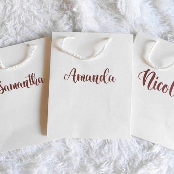 Personalized Euro Tote Gift Bag, Custom Euro Style Gift Bag, Bridesmaid Gift Bag, Bachelorette Party Bags, Wedding Gift Bags, Thank you bag