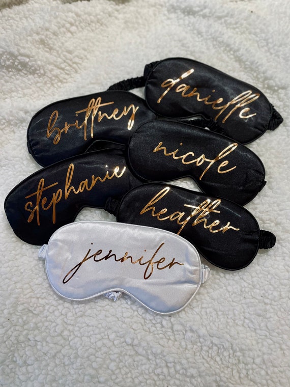 Maschera per gli occhi personalizzata, maschera per gli occhi damigella d' onore, maschera per gli occhi
