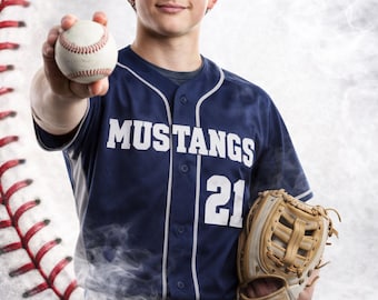 Senior Baseball Poster Template | Editable Sports Banner (Digital Download)