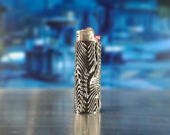 Alien Skin Bic Lighter Case - Drippy Oil Extraterrestrial Style - Fits Standard Bic Lighters