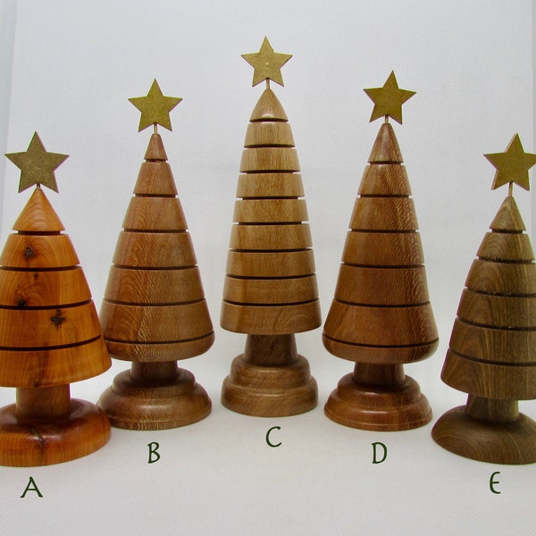 Wooden Christmas Tree Handturned