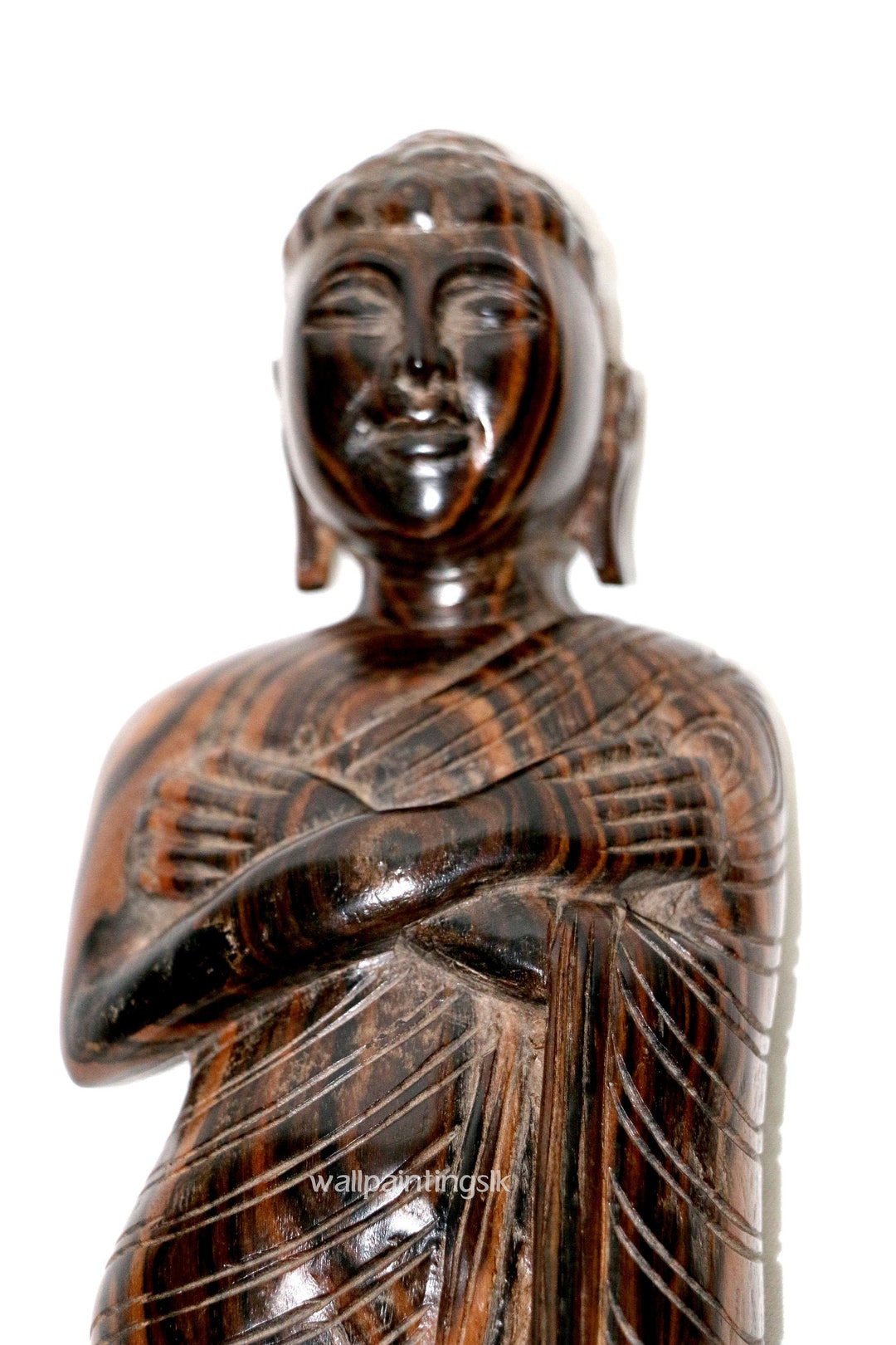 Royal Ebony Wood Statue,buddha Wood Buddha,buddha Carving Head Antique