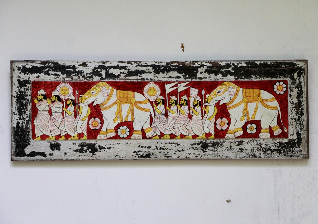 Traditional Srilankan Kandy Perahera Art Hand Painted by Etsy Ireland