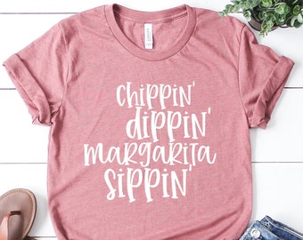 マルガリータ・シッピンTシャツ、女性への楽しい夏のギフト
