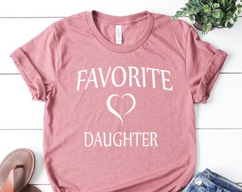 Camiseta unisex Bella+Canvas "Mi hija favorita"