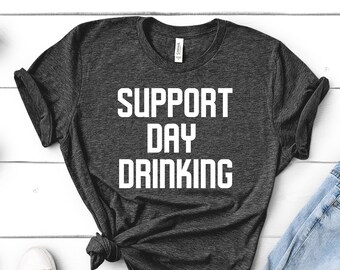 Support Day Trink-Shirt, Unisex-Baumwoll-T-Shirt