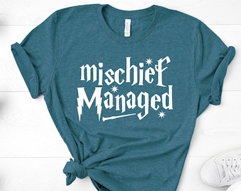 Mischief Managed T-Shirt, Wizard Wand SVG Cut File