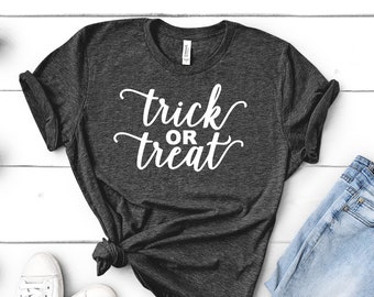Trick or Treat Halloween Shirt, Fall Teacher T-Shirt