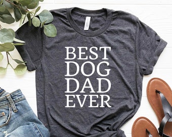 Camiseta "Pai de Cachorro para Sempre", Unissex, Mistura de Algodão