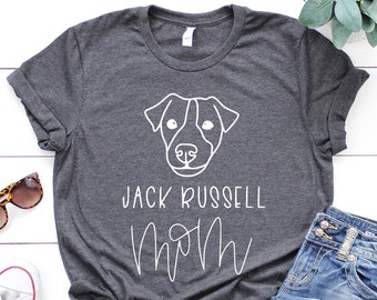 Jack Russell Mom T-Shirt, Dog Lover Gift