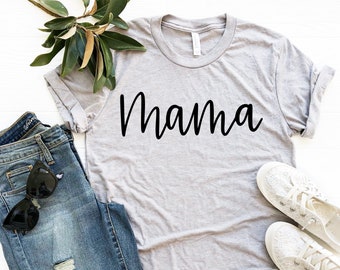 Mama Shirt, Comfortable Bella+Canvas Mom Life Tee