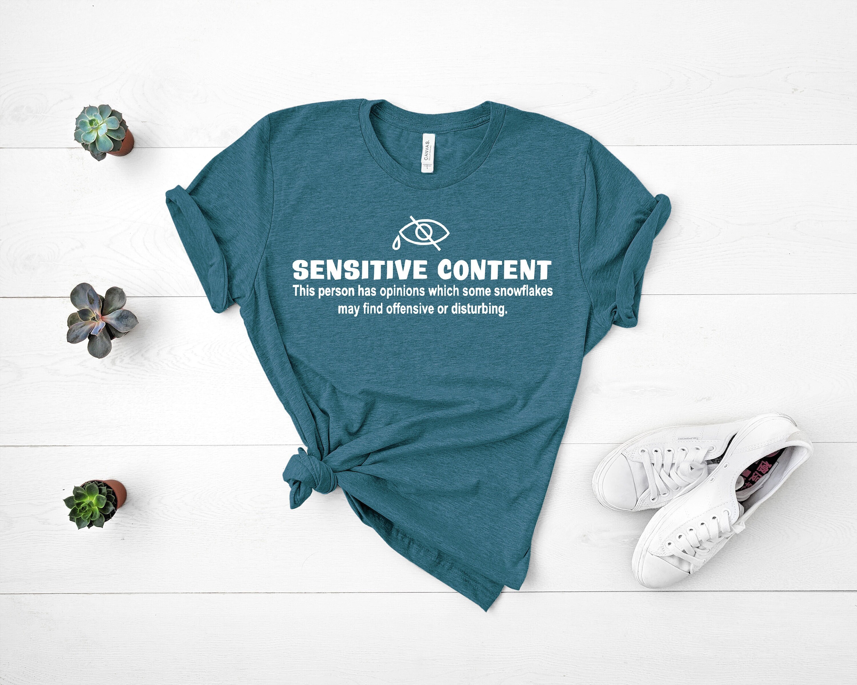 Sensitive Content Shirt, Funny Political Unisex Tee - Etsy