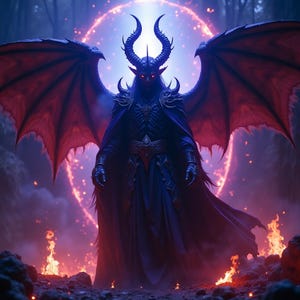 High demon King infernal covenant pact the binding of demonic powers opening of the demon portal powers spell future spell tarot reading