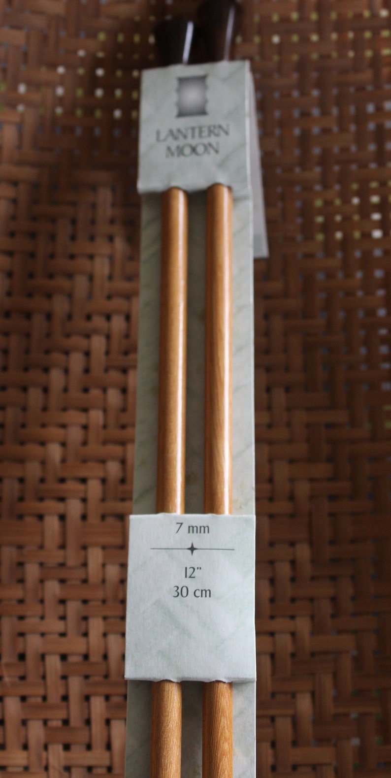 Lantern Moon Blondwood 7mm 30cm length knitting needles Etsy