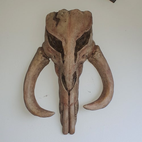 Large Mandalorian Mythosaur Skull Fan Art 3D Printed Wall Etsy