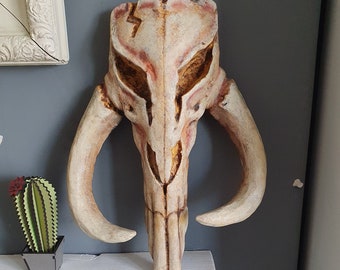 Mythosaur Skull Replica skull (Now available in a metallic finish) Large 15inch 308mm realistic painted prop. Skull Wall Art