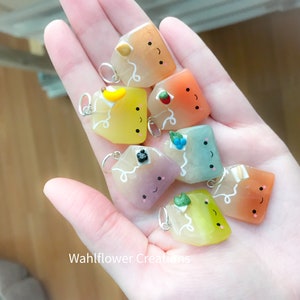 Variety Flavors Kawaii Polymer Clay Teabag Charms