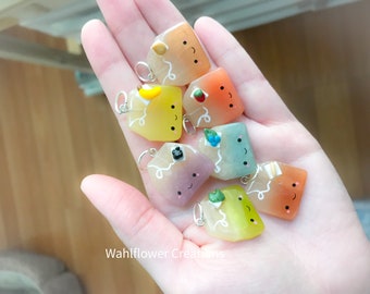 Variety Flavors Kawaii Polymer Clay Teabag Charms