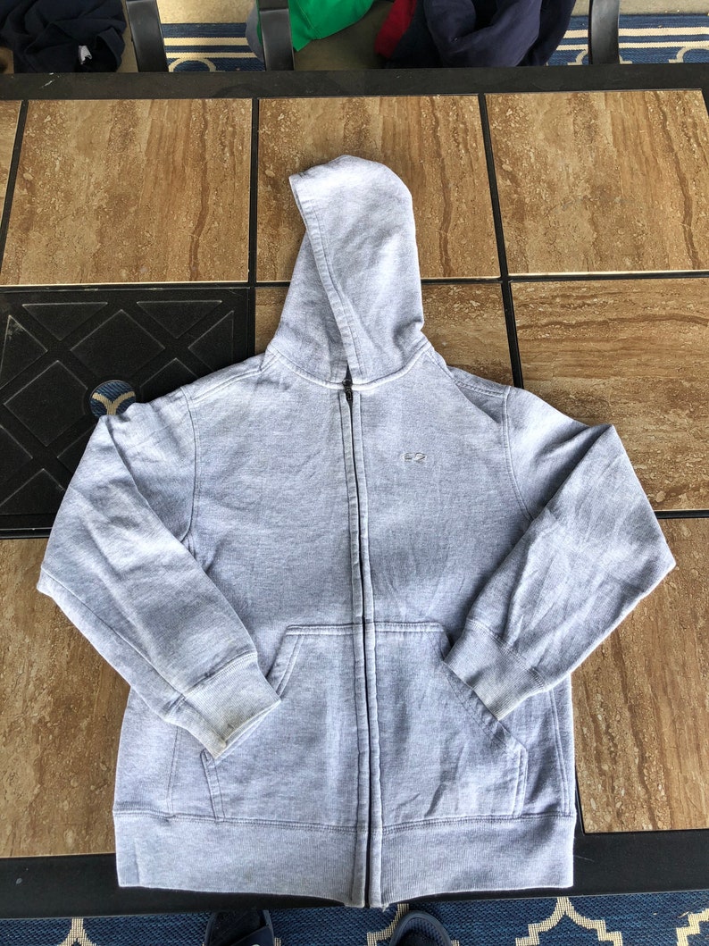 vintage champion hoodie grey