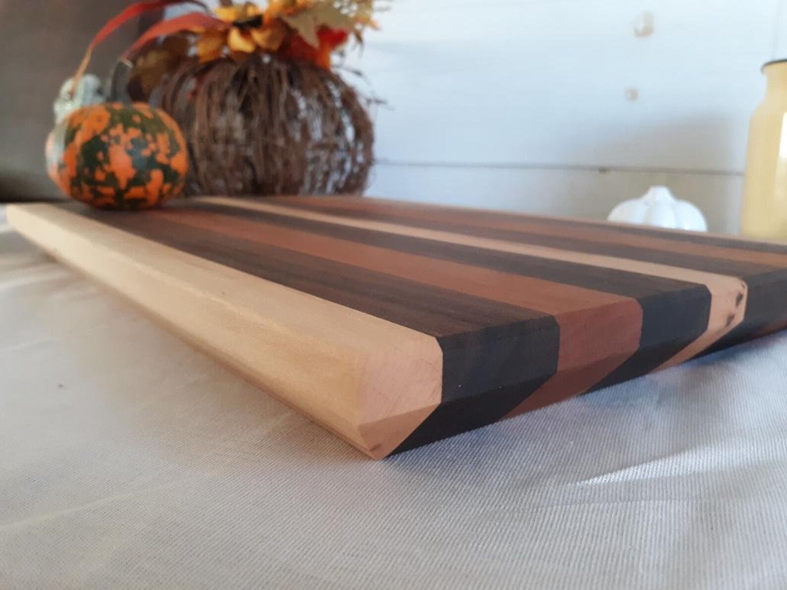 Cheese and Meat Board The Trifecta Beveled Edge Cutting Etsy