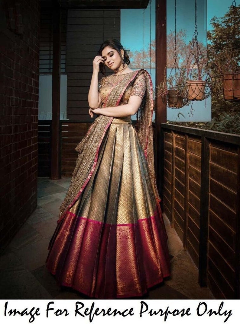silk lehenga blouse