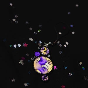 Planet Pride: Non-binary Single-sided acrylic keychain