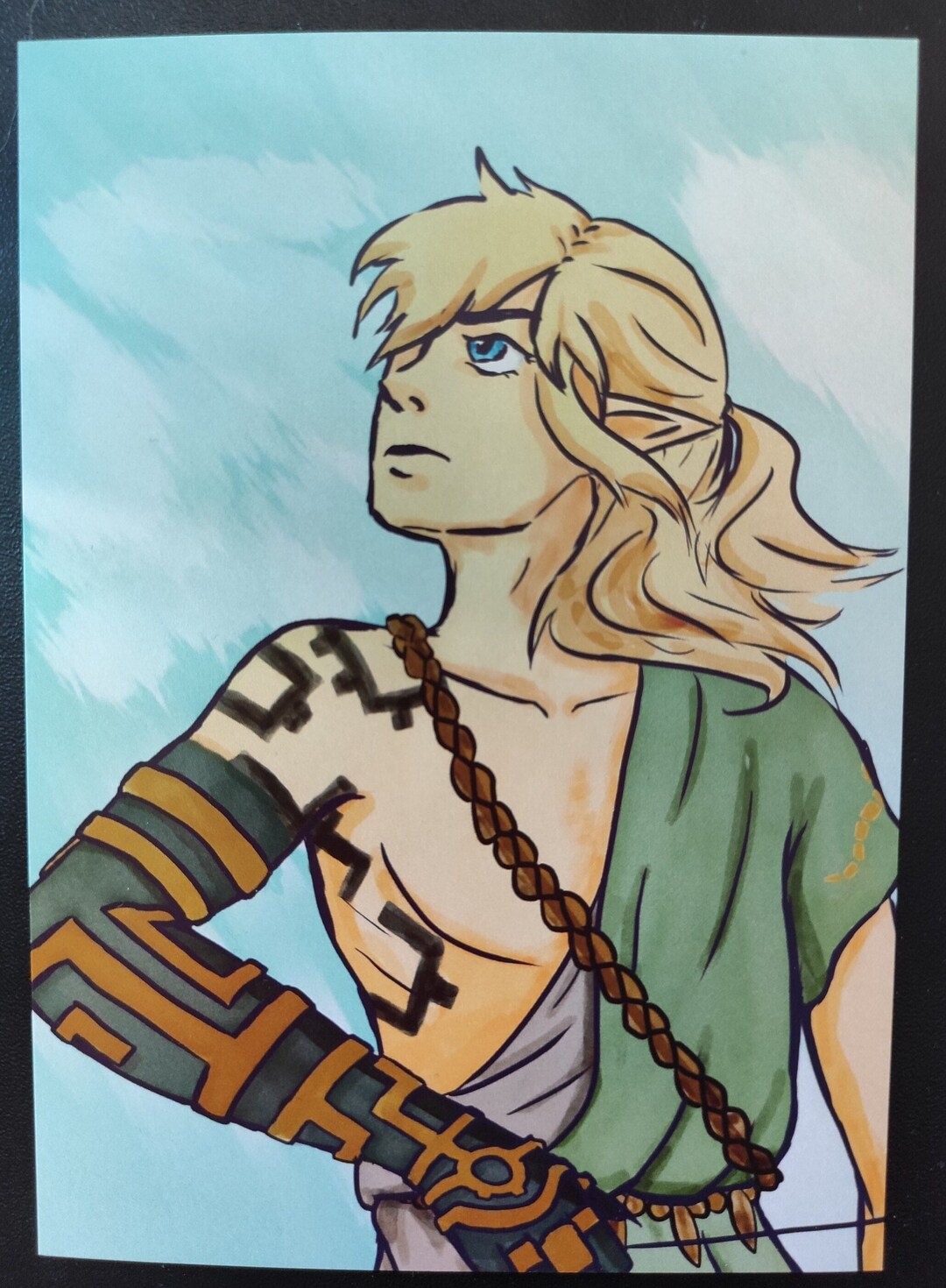 Legend of Zelda: Tears of the Kingdom Link Print - Etsy