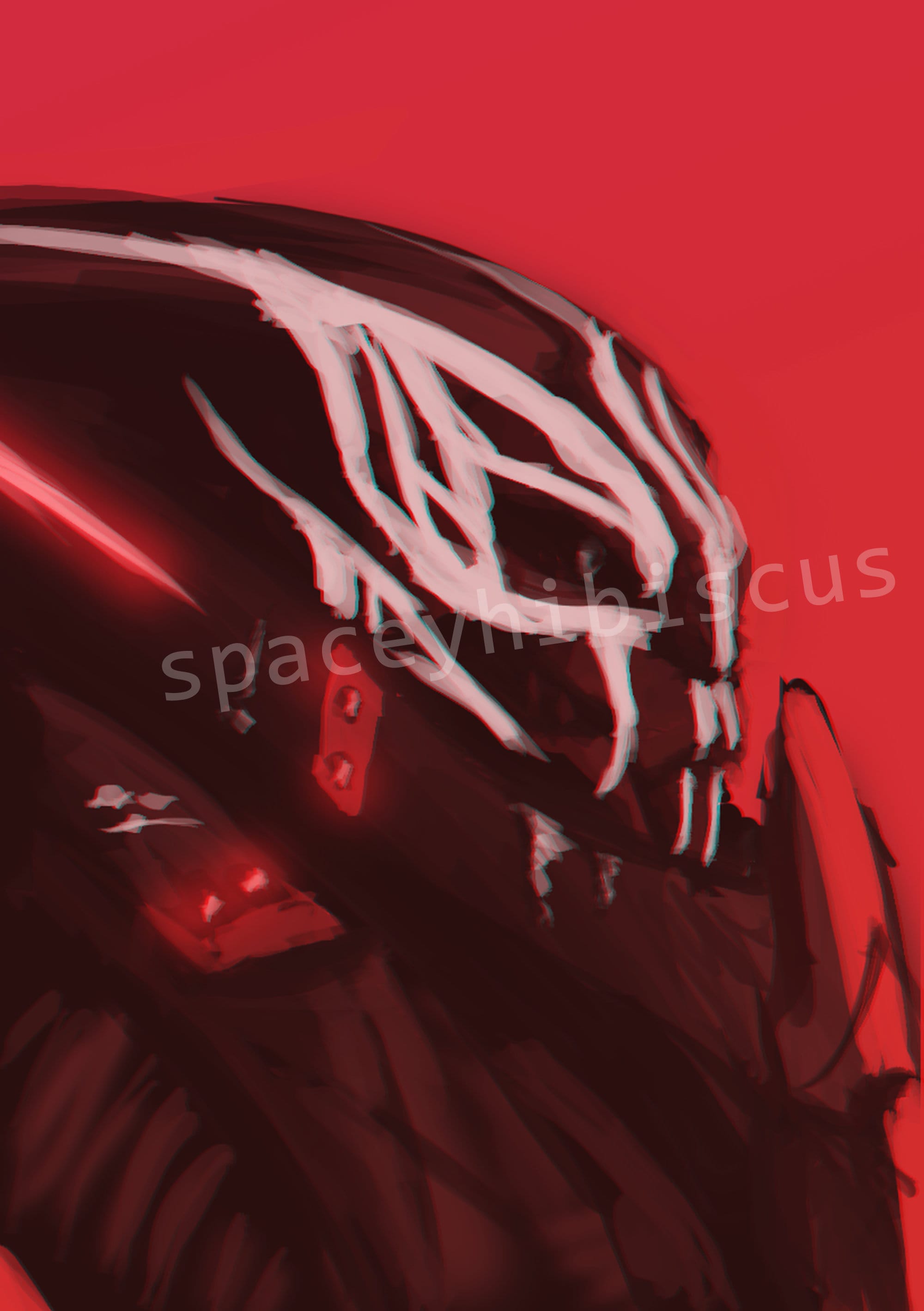 Mass Effect Nihlus Kryik Print Etsy