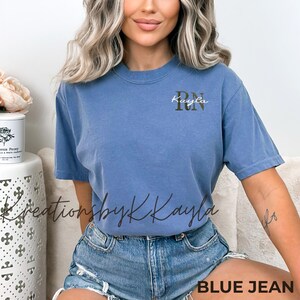 Embroidered Registered Nurse Shirt, Custom RN T-Shirt with Name, Personalized Nurse Grad Gift, Nursing School Tee, Comfort Colors Shirt bild 4